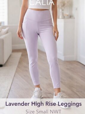 Calia Lavender High Rise Leggings Size Small NWT Athletic Yoga Pants 23” inseam